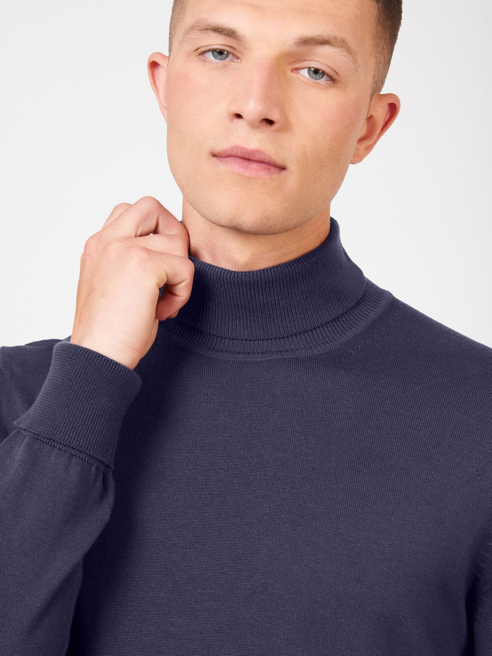 Knitwear Ben Sherman Signature Roll Neck Violette | YOF-37009311